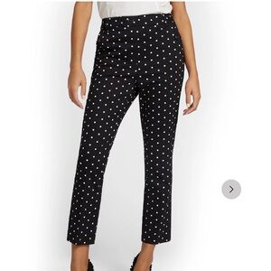 NY&CO Straight Leg High-Waisted Polka-Dot Ankle Pant XXL NWT